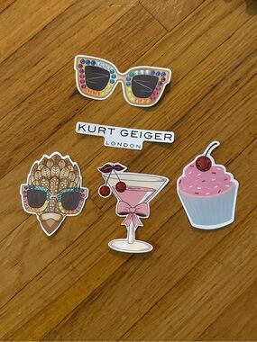 Kurt Geiger Multicolor Rhinestone Novelty Sticker Set
